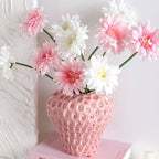 Strawberry-structured ceramic vase