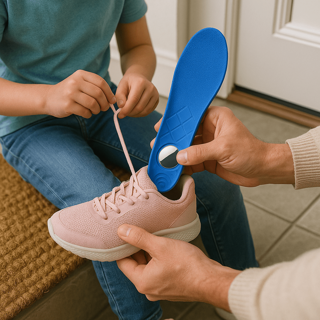 StrideLuxe Smart Tracking Insoles | Comfortable shoe insoles with hidden AirTag slot for travel and safety
