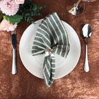 Striped Fabric Napkins (Set of 12)