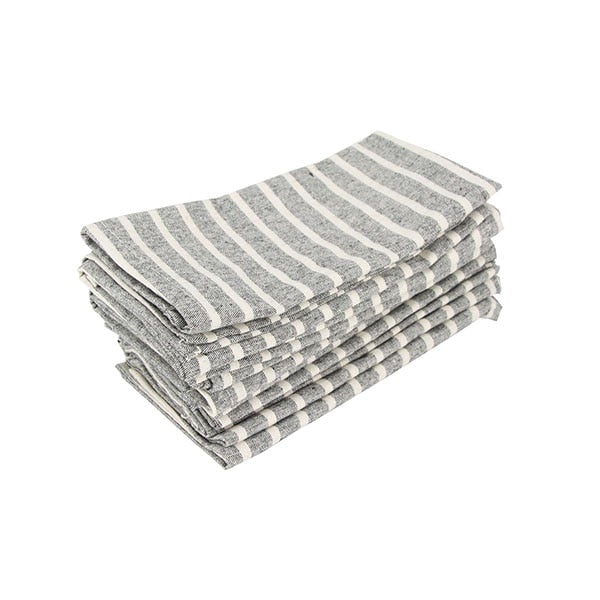Striped Fabric Napkins (Set of 12)