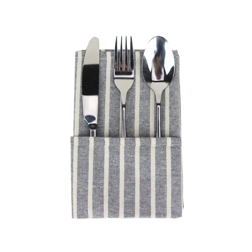 Striped Fabric Napkins (Set of 12)