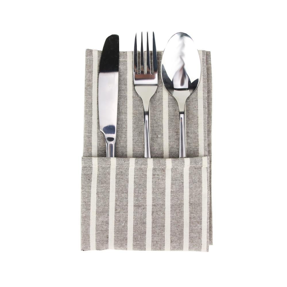 Striped Fabric Napkins (Set of 12)