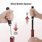 Air pressure wine opener