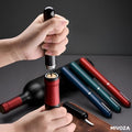 Air pressure wine opener