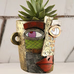 Stylish Abstract Art Plant Pot Ornaments - RetroVisage