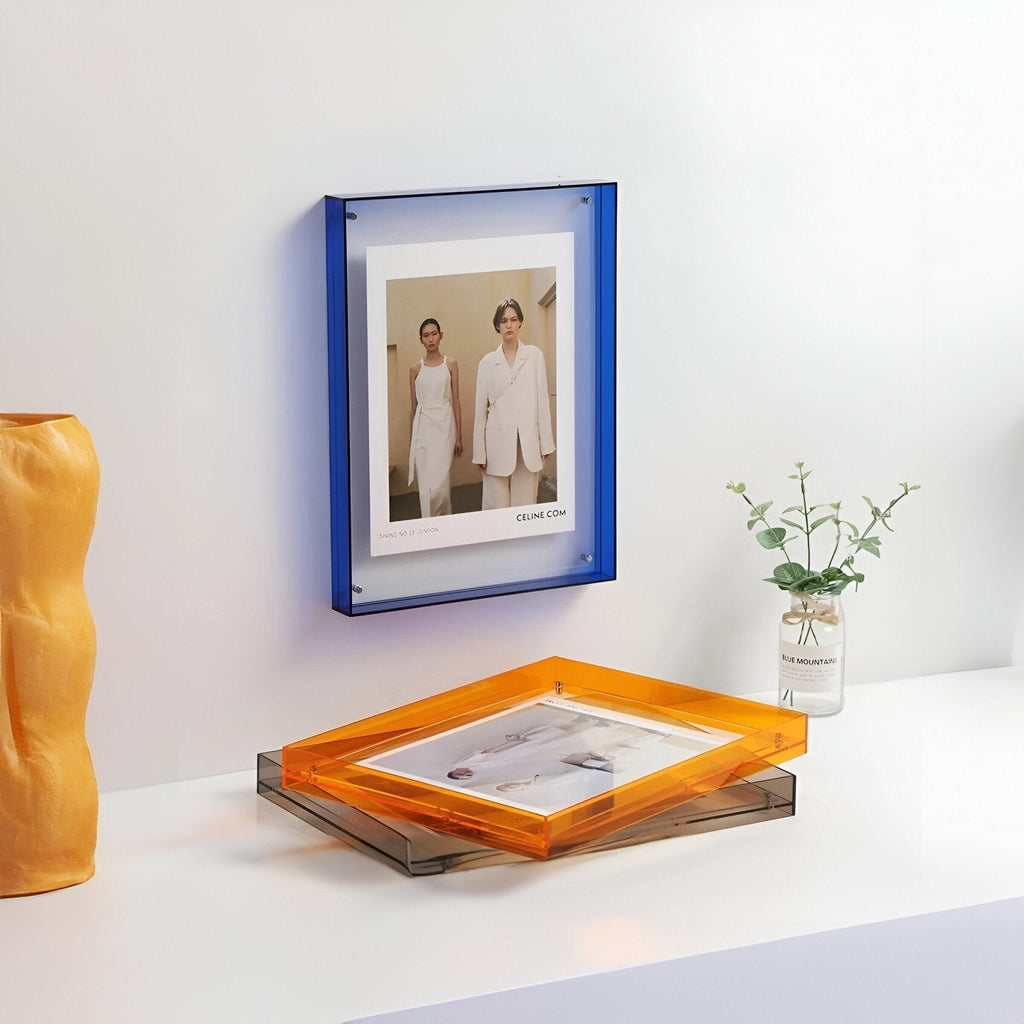 Photo Frame Acrylic Clear Modern Display