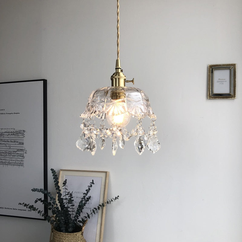 Stylish Crystal Pendant Lamp - Elara