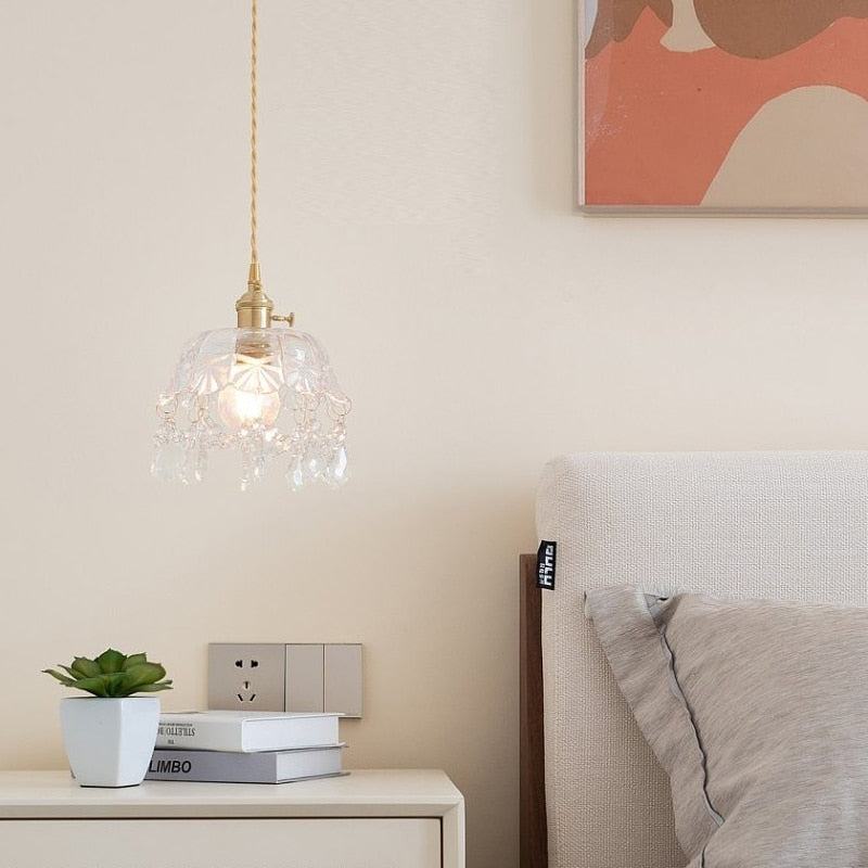 Stylish Crystal Pendant Lamp - Elara
