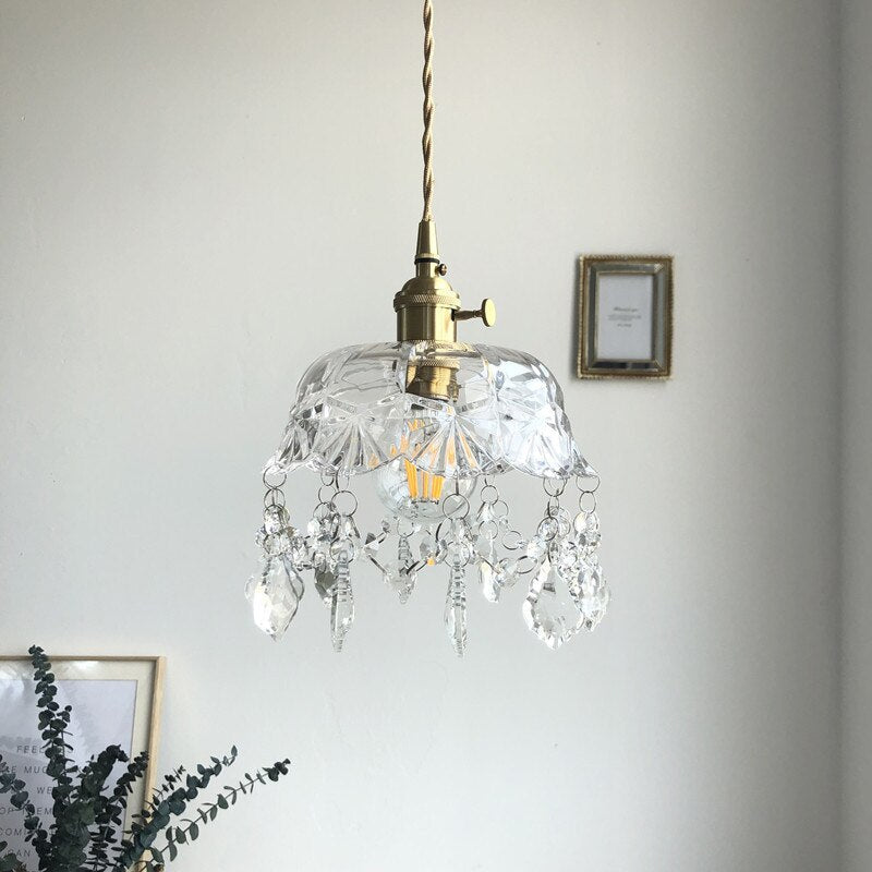 Stylish Crystal Pendant Lamp - Elara
