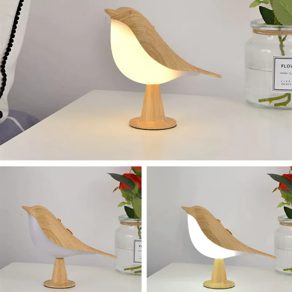 Stylish LED Bird Lamp with Touch Control and Aromatherapy - FeatherGlow