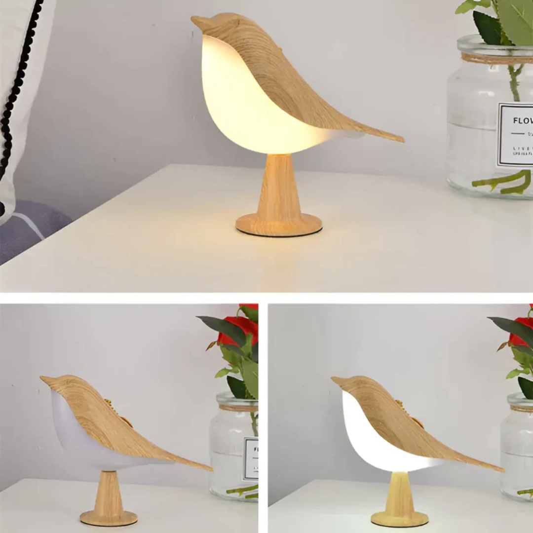 Stylish LED Bird Lamp with Touch Control and Aromatherapy - FeatherGlow
