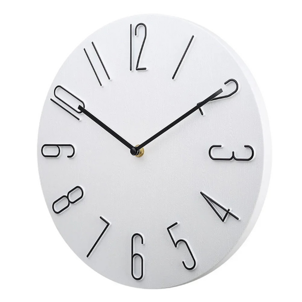 Silent Quartz Wall Clock with ABS Housing