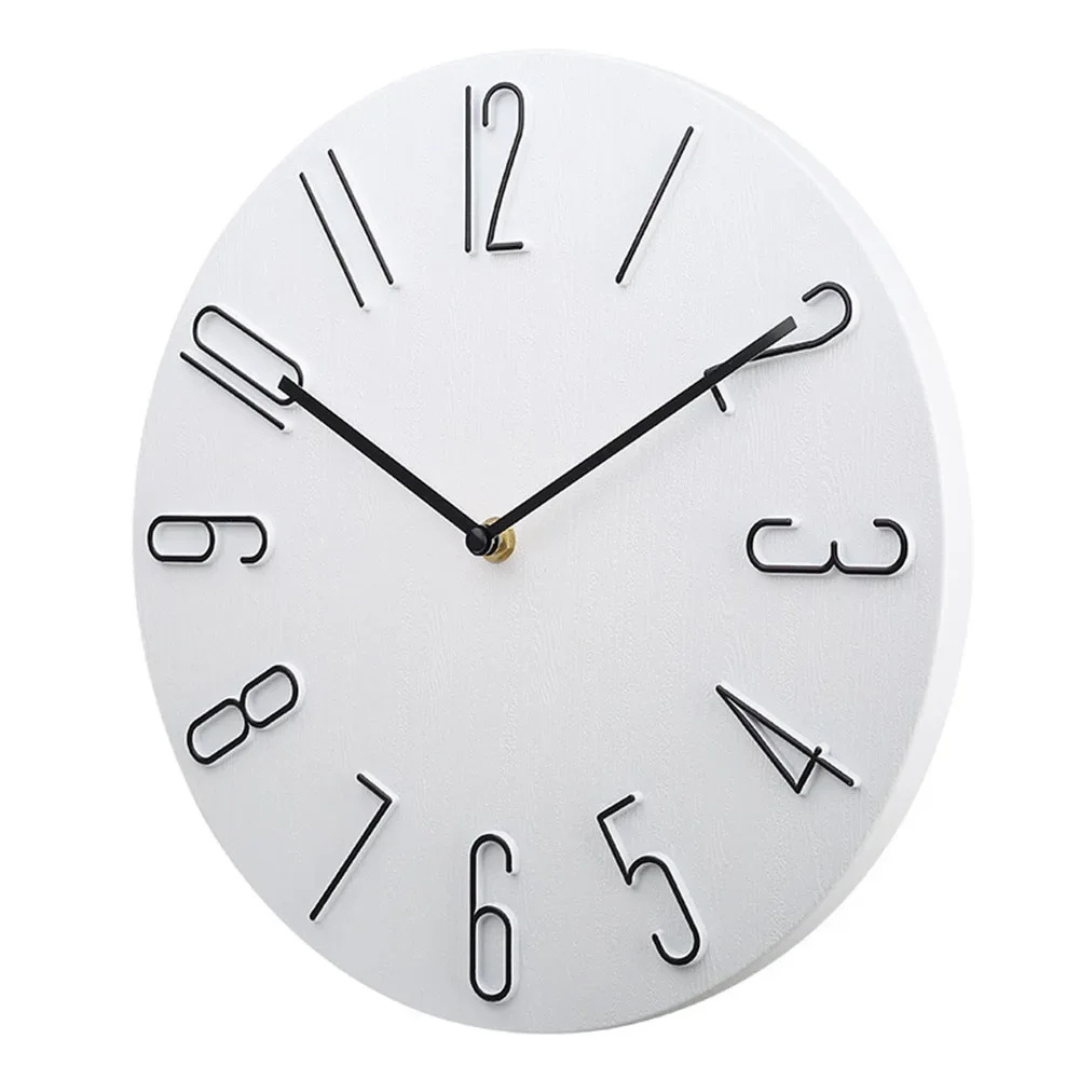 Silent Quartz Wall Clock with ABS Housing
