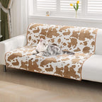 Stylish Pet Blanket with Cow Print - CozyCow