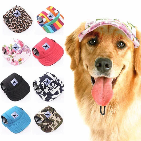 Stylish Round Brim Dog Hat - SunnyPaws