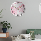 Stylish Wall Clock with Marble Texture - MarbleTime
