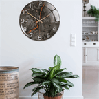 Stylish Wall Clock with Marble Texture - MarbleTime