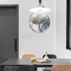 Stylish Wall Clock with Marble Texture - MarbleTime