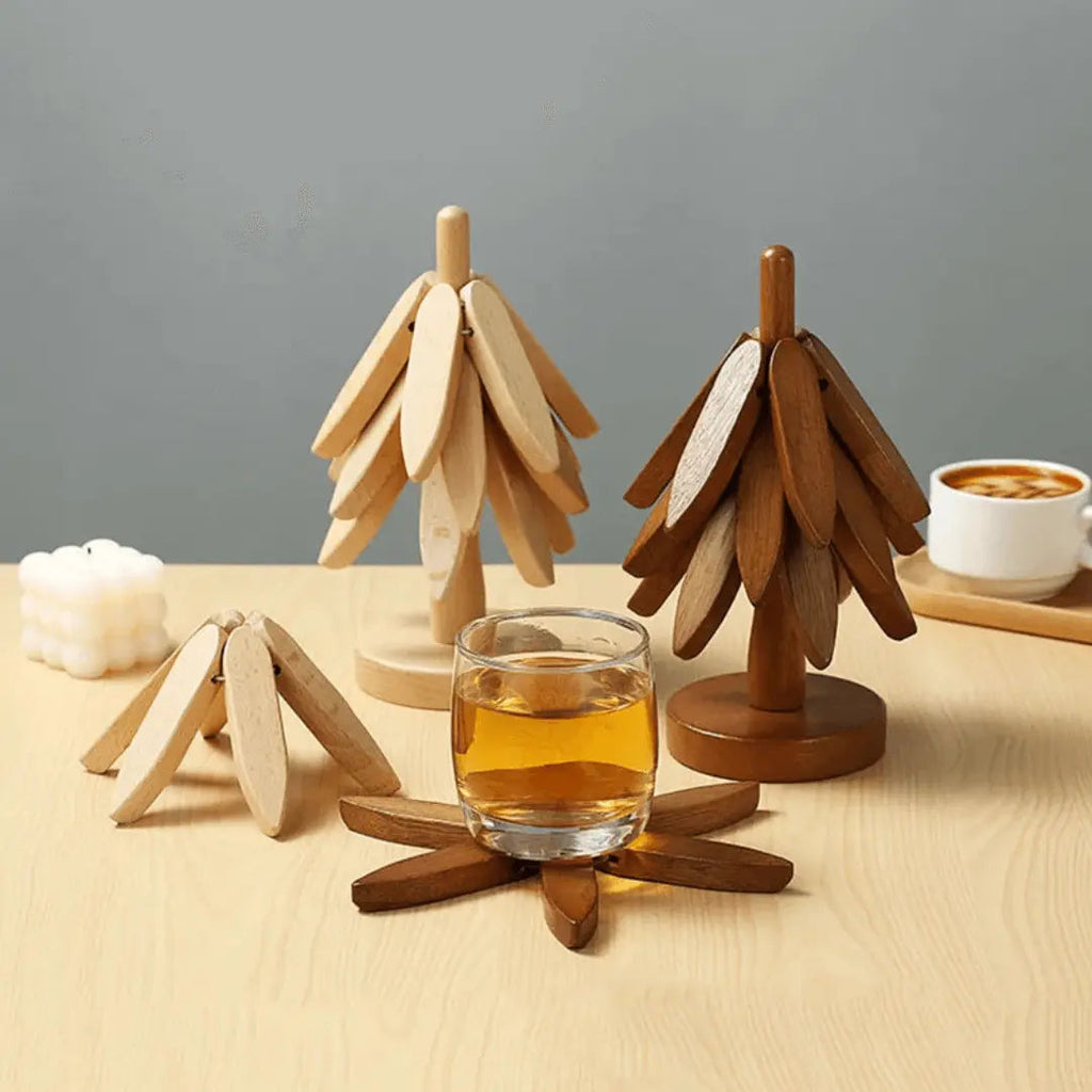 Stylish Wooden Coasters - NatureGuard