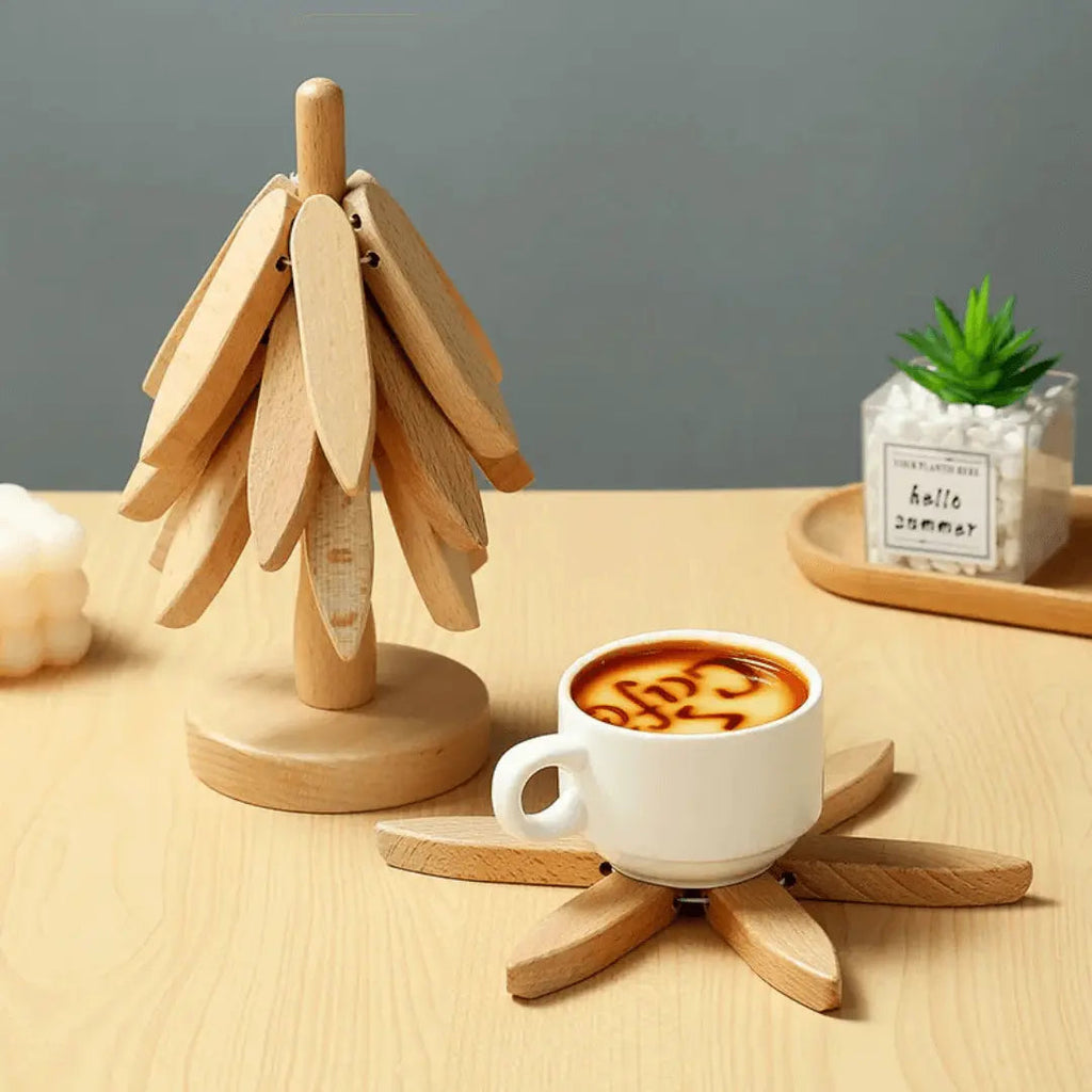 Stylish Wooden Coasters - NatureGuard
