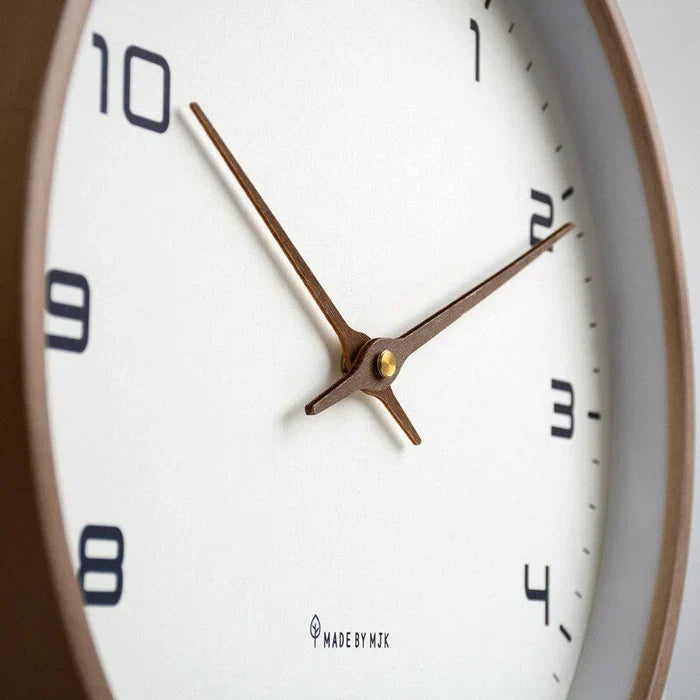 Wooden Silent Wall Clock Modern Design