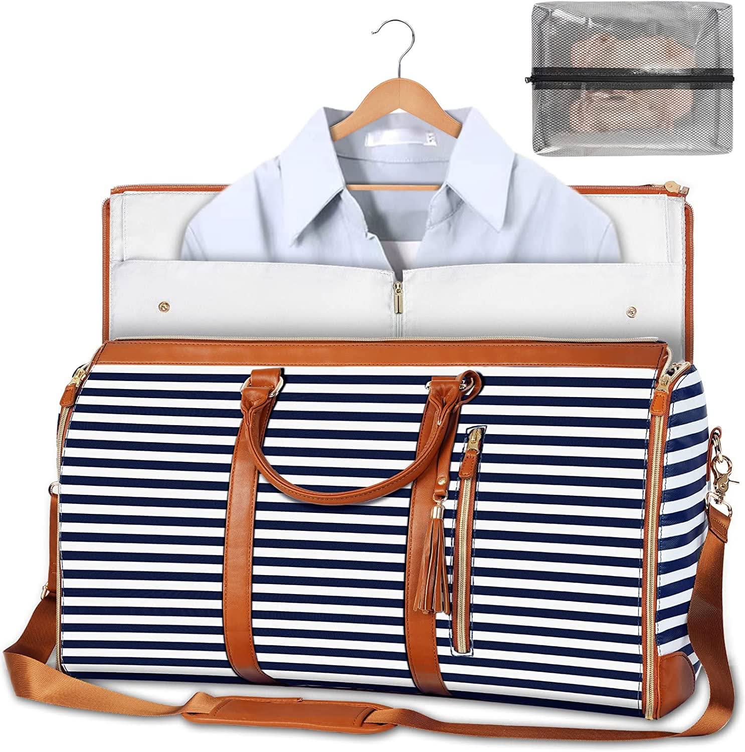 Foldable PU Leather Suit Storage Bag