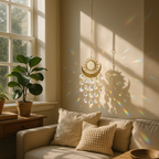 Radiant Moonlit Quartz Prism Suncatcher