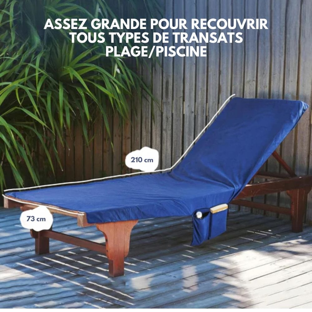 Sunlounge Towel – Non-Slip Lounger Cover with Side Pockets
