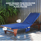 Sunlounge Towel – Non-Slip Lounger Cover with Side Pockets