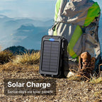 SUNVAULT MAX – Waterproof Solar Power Bank with 30000mAh Capacity