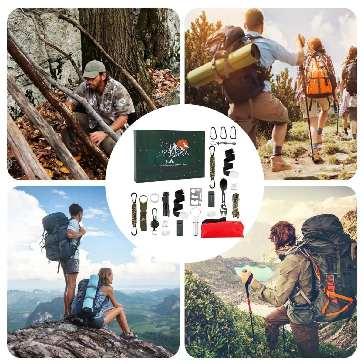 SURVIVAL ADVENT CALENDAR – Men's Outdoor Kit with 24 Essential Tools 2025