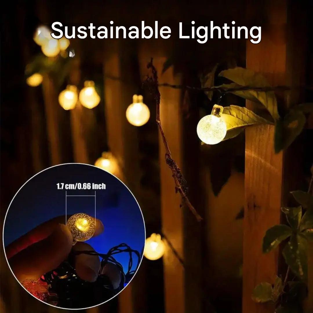 Sustainable LED Light Chain - SolarGlow