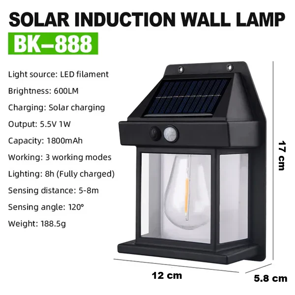 Sustainable Solar Wall Lamp - Solaris