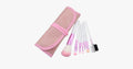 7-piece pink brush set – makeup brushes for a flawless look