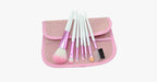 7-piece pink brush set – makeup brushes for a flawless look