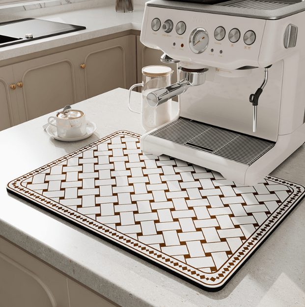 Fast-Drying Diatomite Kitchen Mat with Moisture-Absorbing Surface