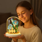Noble Building Block Flower in Glass