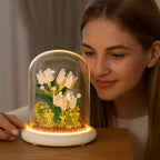 Noble Building Block Flower in Glass