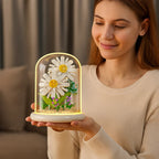 Noble Building Block Flower in Glass