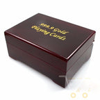 24K Gold Plated Playing Card with Wood - Style Box