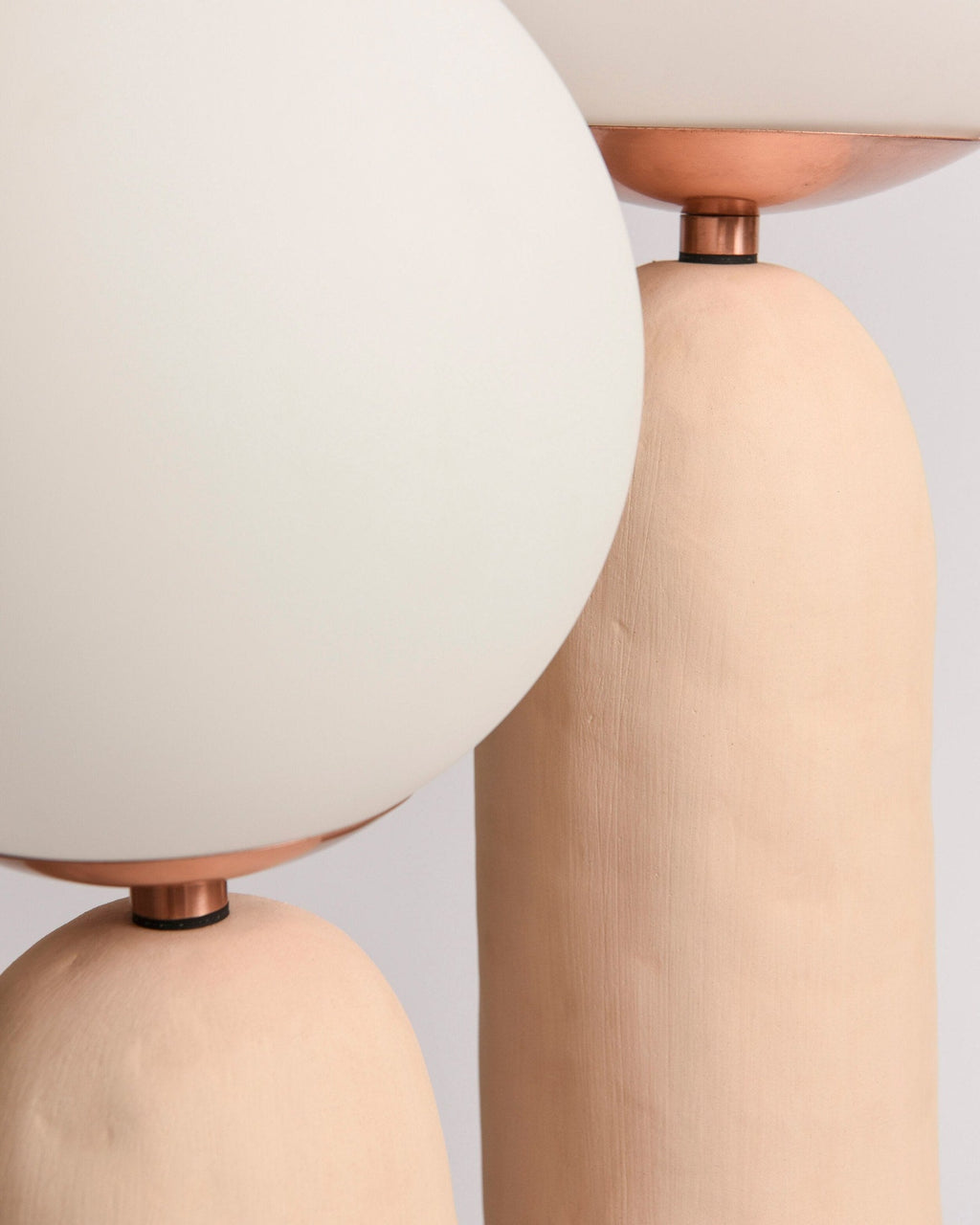 Contemporary Style Table Lamp with Natural Accent