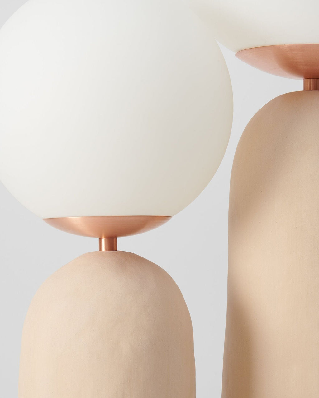 Contemporary Style Table Lamp with Natural Accent
