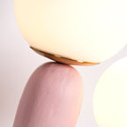 Contemporary Style Table Lamp with Natural Accent