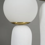 Contemporary Style Table Lamp with Natural Accent