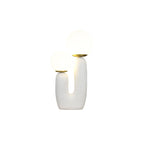 Contemporary Style Table Lamp with Natural Accent