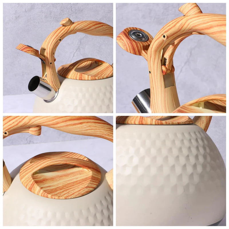 Tea kettle with Anti-Scald Handle Stainless Steel Whistling Kettle