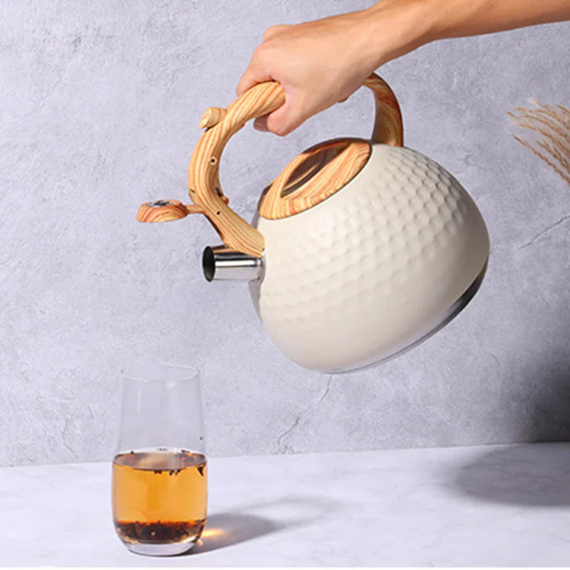Tea kettle with Anti-Scald Handle Stainless Steel Whistling Kettle
