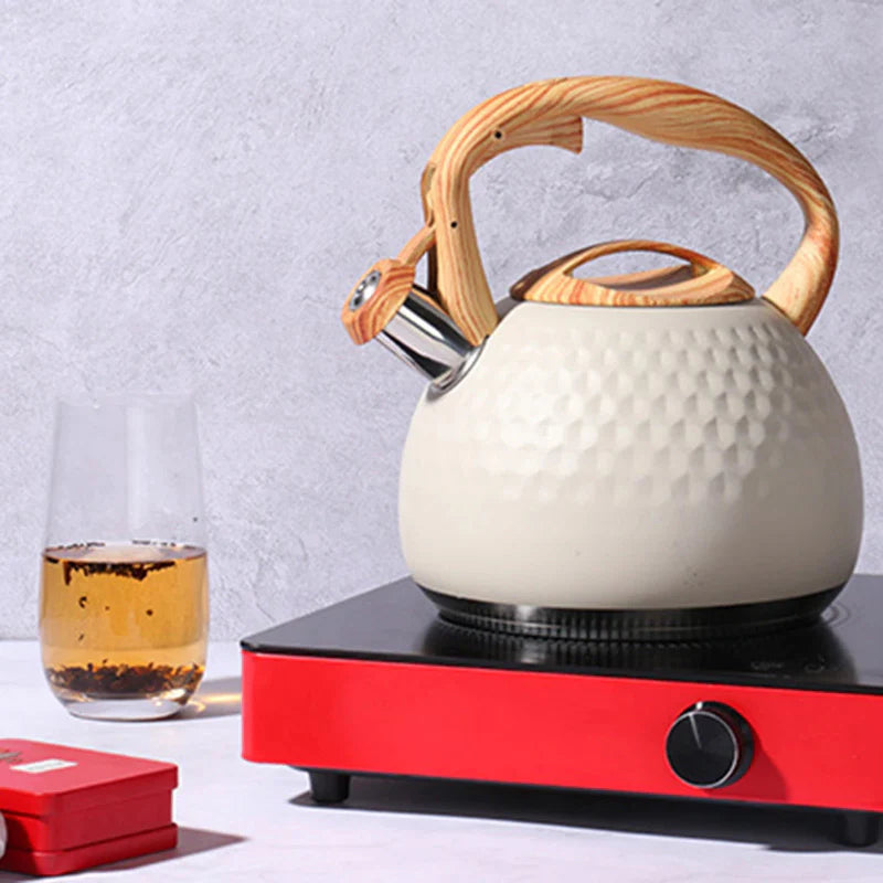 Tea kettle with Anti-Scald Handle Stainless Steel Whistling Kettle