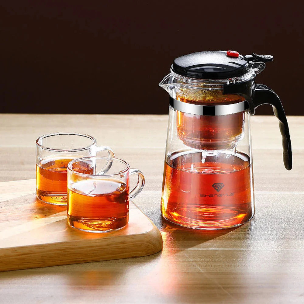 Heat-Resistant Glass Teapot with Infuser