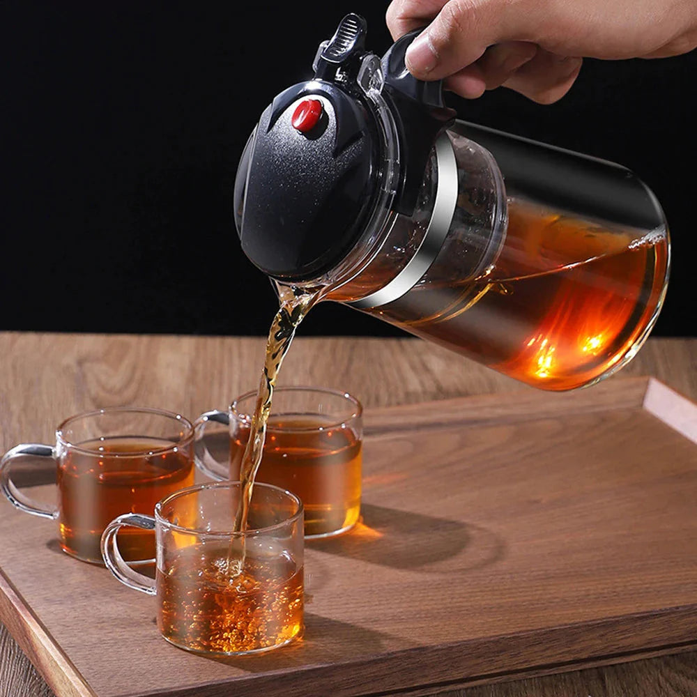 Heat-Resistant Glass Teapot with Infuser